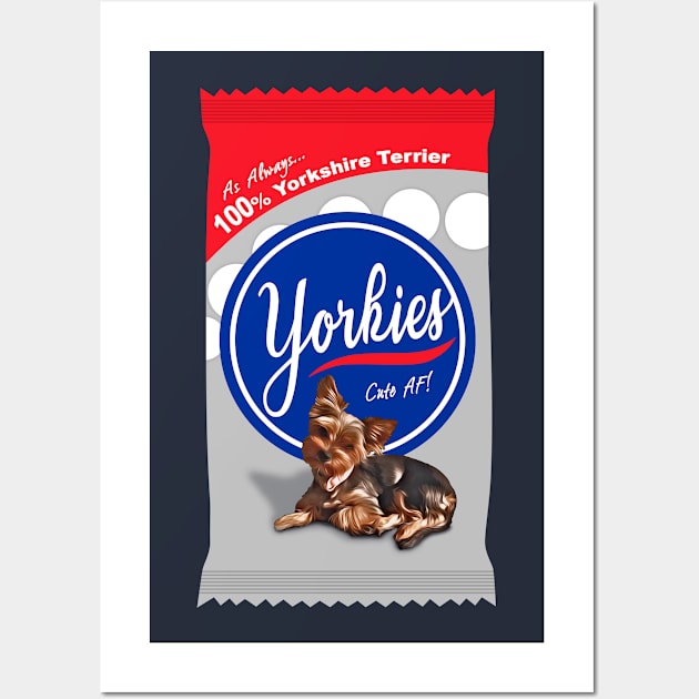 Yorkies Candy Wall Art by 1up VS CPU